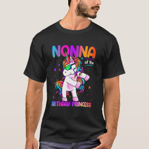 T-shirt Nonna de l'anniversaire princesse fille Dabbing Un