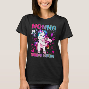 T-shirt Nonna de l'anniversaire princesse fille Dabbing Un