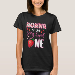 T-shirt Nonna Du Berry Sweet One Strawberry First Birt