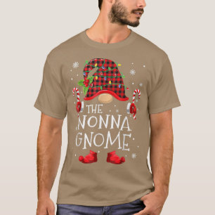 T-shirt Nonna Gnome Buffalo Plaid Matching Family Christma
