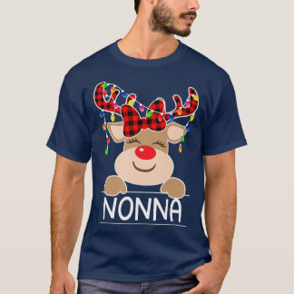 T-shirt Nonna Nonna Noel Noël Feux Noël