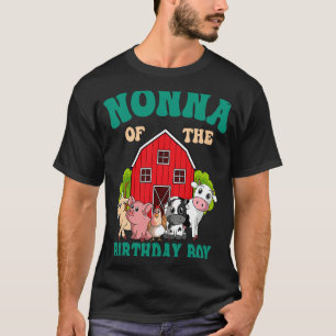 T-shirt Nonna Of Anniversaire Boy Farm Animal Famille Anni