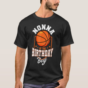 T-shirt Nonna Of The Birthday Boy Basketball Thème Anniver