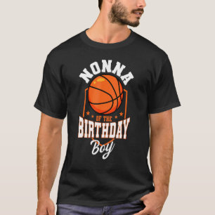 T-shirt Nonna Of The Birthday Boy Basketball Thème Anniver