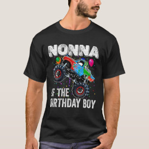 T-shirt Nonna of the Birthday Boy Monster Truck Anniversai