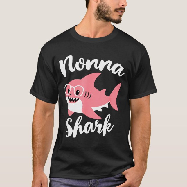T-shirt Nonna Shark Mother's Day Grandma Funny  (Devant)