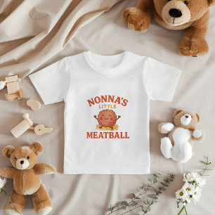 T-Shirt Nonna's Little Meatball Baby   Beau cadeau italien