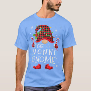 T-shirt Nonni Gnome Buffalo Plaid Matching Family Christma