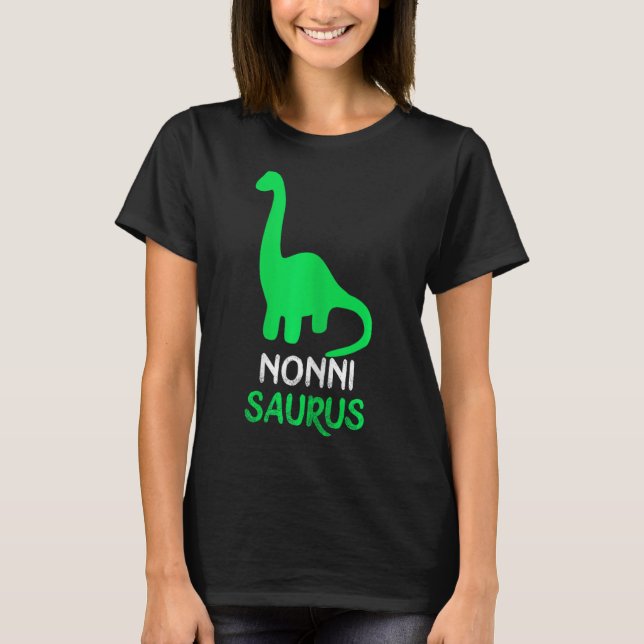 T-shirt Nonni-saurus Drôle Dino Dinosaure Nonnisaurus  (Devant)