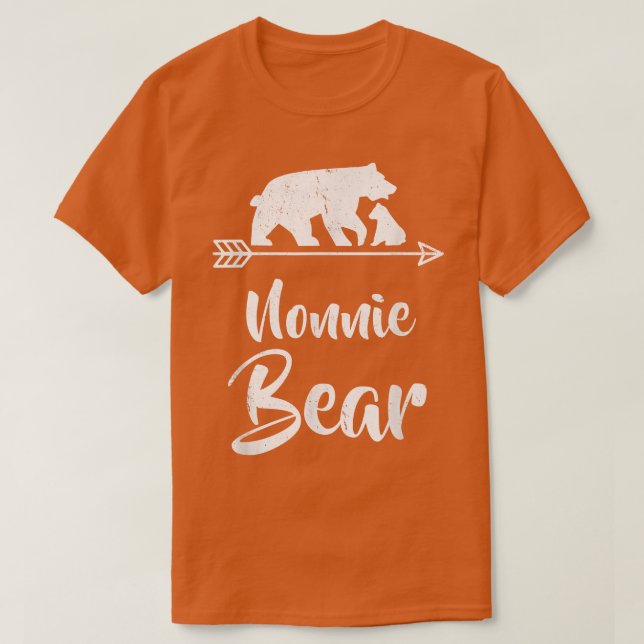 T-shirt Nonnie Bear Correspondant Costume de Noël de famil (Design devant)