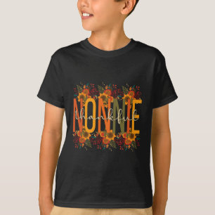T-shirt Nonnie Grand-mère Thanksgiving Nonnie Grand-mère