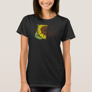 T-shirt Nonnie Happiness Est En Train D'Être Nonnie Sunflo