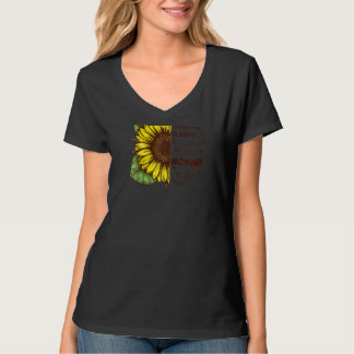 T-shirt Nonnie Happiness Est En Train D'Être Nonnie Sunflo