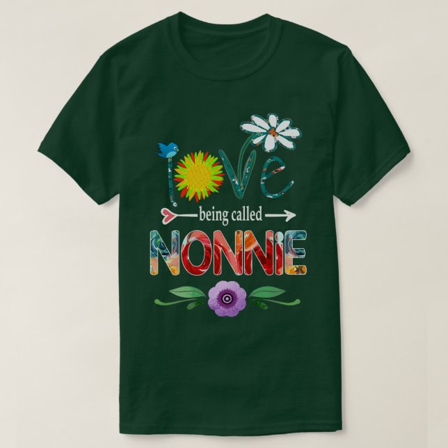 T-shirt nonnie j'adore s'appeler nonnie (Design devant)