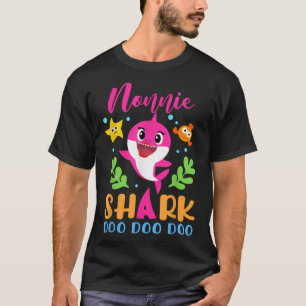 T-shirt Nonnie Shark Nonnie Shark Lover Famille Mères Da