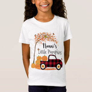 T-Shirt Nonni's Little Citrouille Red Truck Automne