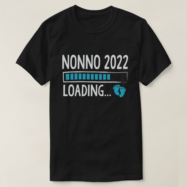 T-shirt Nonno 2022 Chargement Funny Pregnancy Faire-part (Design devant)