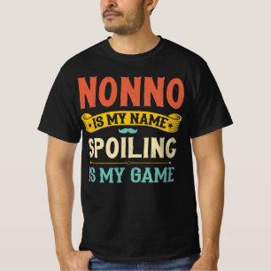 T-shirt Nonno Est Mon Nom Spoiling Est Mon Jeu Grand-Père