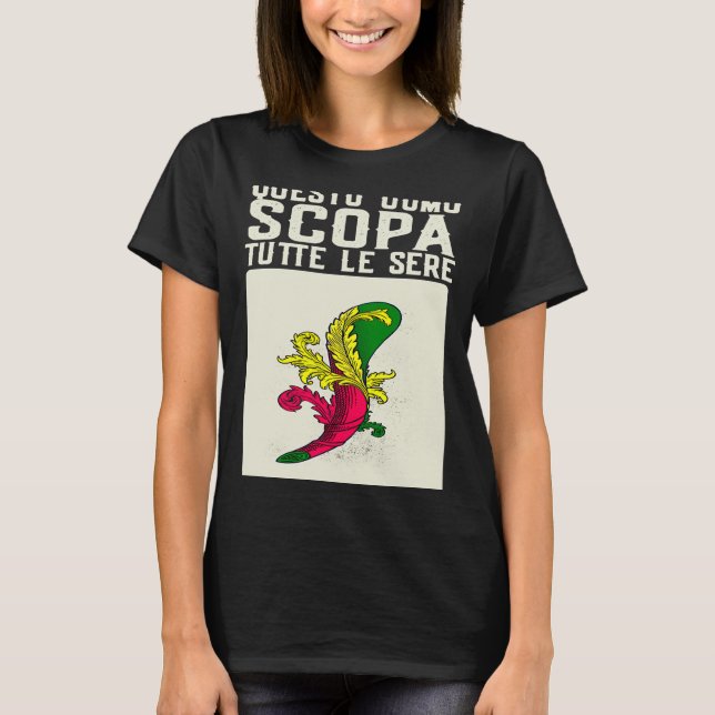 T-shirt Nonno Grand-pa Scopa Carte Italienne Jeu Scopa Car (Devant)