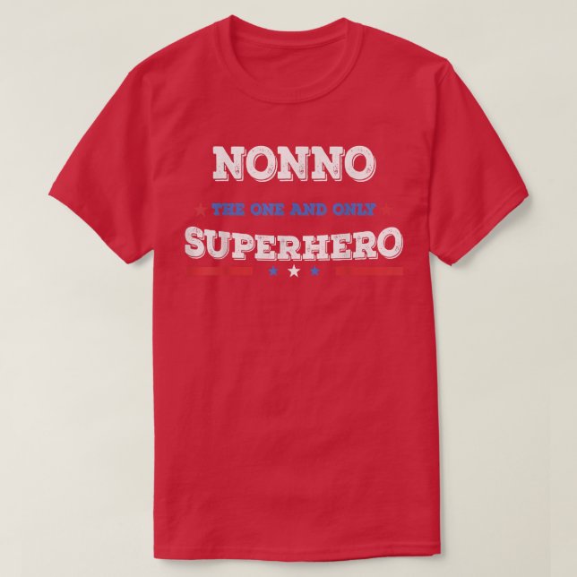 T-shirt Nonno Superdad superhero superpapa père héros étoi (Design devant)