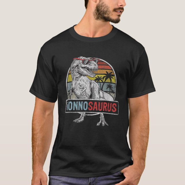 T-shirt Nonnosaurus Funny T Rex Dinosaur Nonno Saurus Fami (Devant)