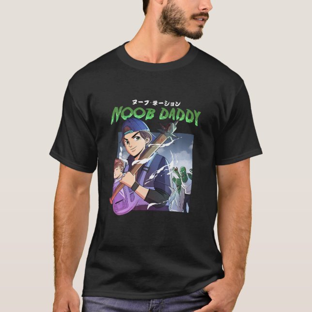 T-shirt Noob Daddy Zombie Apocalypse Tee (Devant)