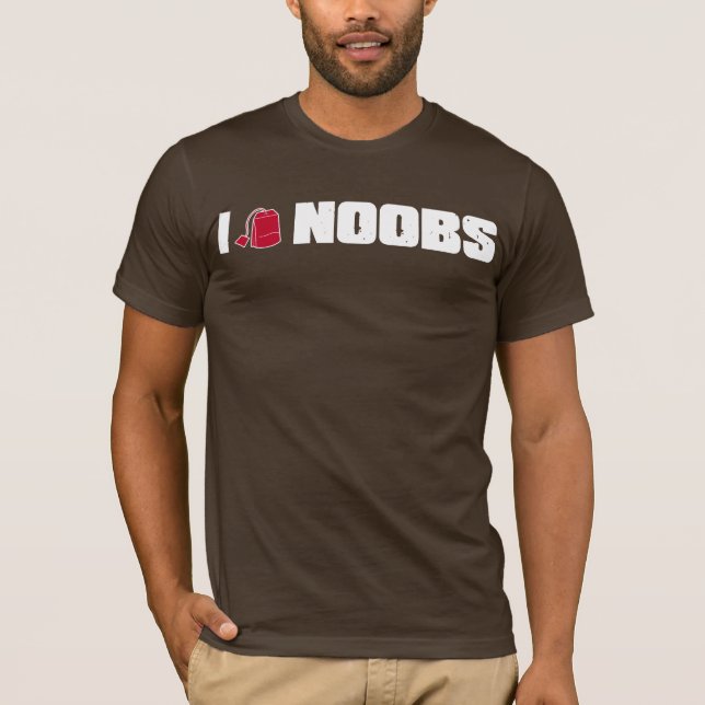 T-shirt Noobs I (de sac à thé) (Devant)