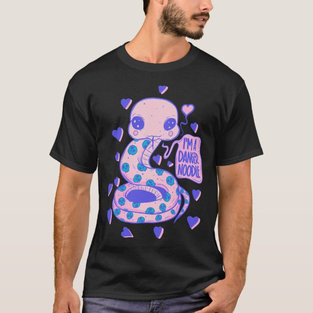 T-shirt Noodle à danger mignon - Serpent adorable (Devant)