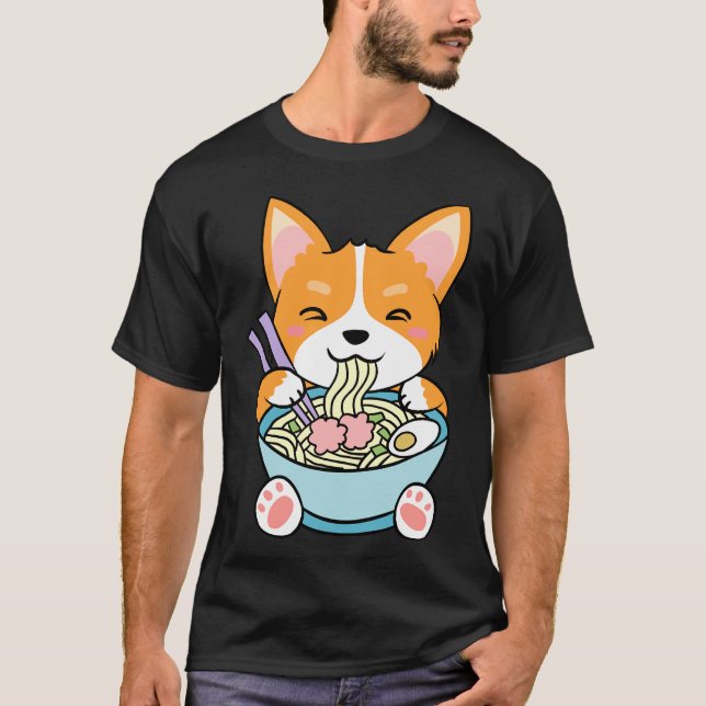 T-shirt Noodle Corgi mignon (Devant)