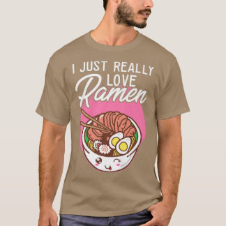 T-shirt Noodle Japonais I Ramen Lover J'Aime Vraiment R