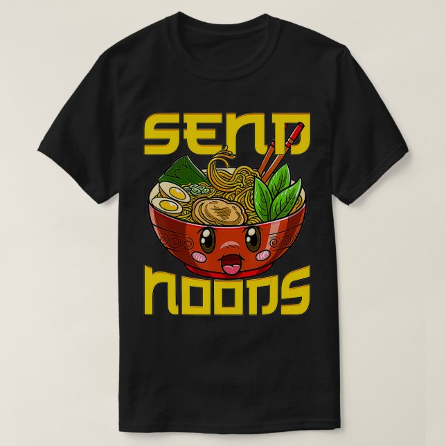 T-shirt Noodz amusant Envoyer Noods Ramen Noodles Japonais (Design devant)