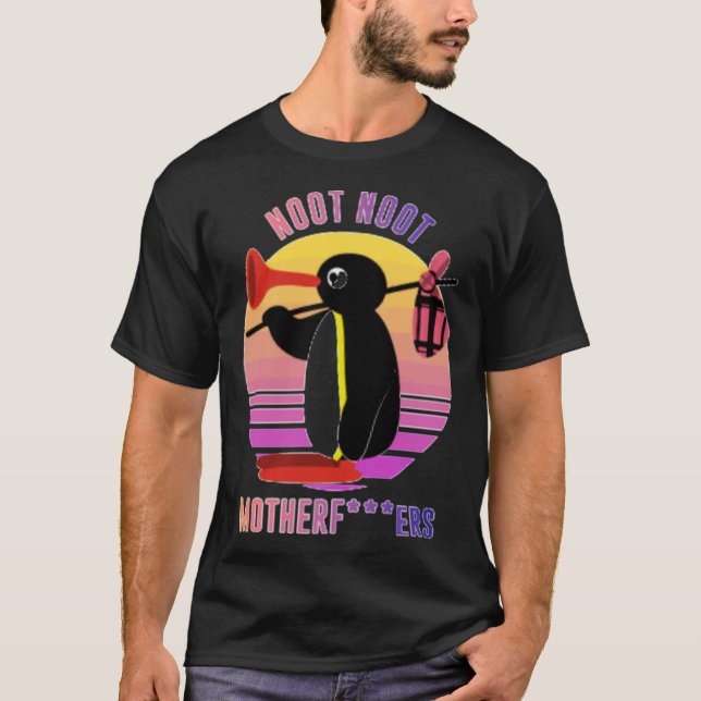 T-shirt Noot Noot Pingu Chemise Noot Mème Don, Pingu Noot  (Devant)