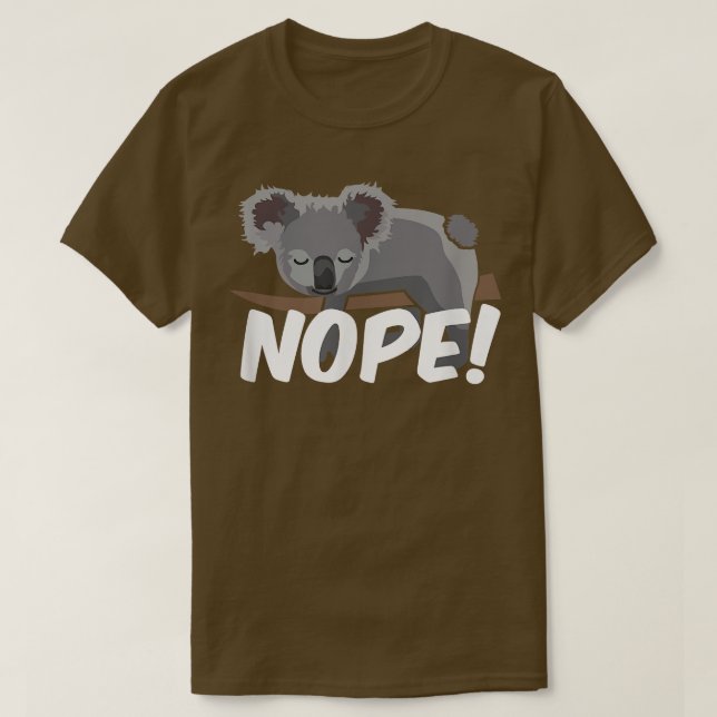 T-shirt Nope koala Bear (Design devant)