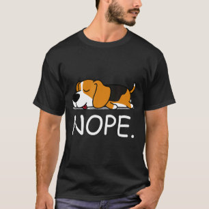 T-shirt Nope Lazy Beagle Pas Aujourd'Hui