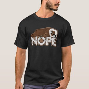 T-shirt Nope Lazy English Bulldog Chien