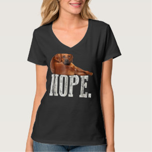 T-shirt Nope Lazy Rhodesian Ridgeback Amoureux des chiens 