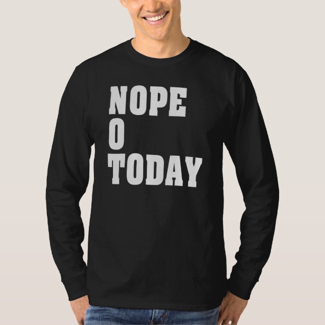 T-shirt Nope not Today Crossword (Devant)