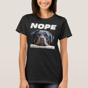 T-shirt Nope Rottweiler mignonne Rottie Chien Maman Papa