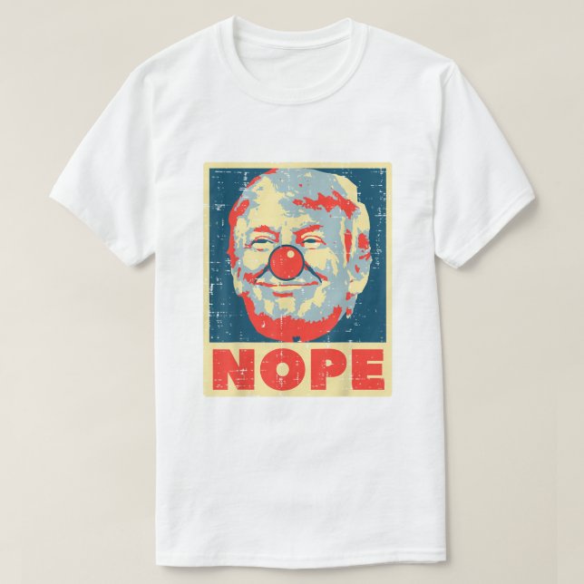 T-shirt NOPE TRUMP (Design devant)