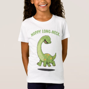 T-Shirt Noppy Long-Neck Happy Brachiosaure Dessin Animé Di