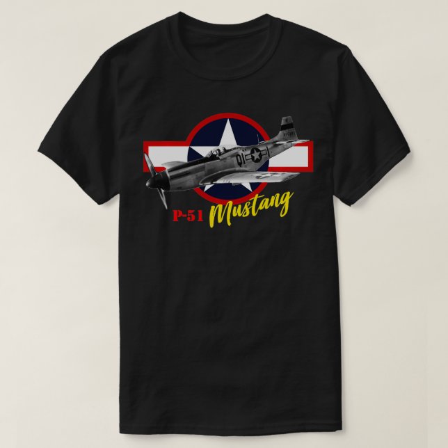 T-shirt Nord-Américain P51 Mustang (Design devant)