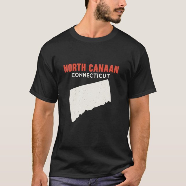T-shirt Nord du Canada Connecticut États-Unis Voyage Améri (Devant)