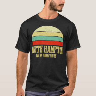 T-shirt NORD HAMPTON NEW HAMPSHIRE Vintage Retro Sunset
