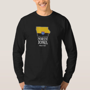 T-shirt Nord Iowa I-80 Interstate Corn Belt Pork Farm
