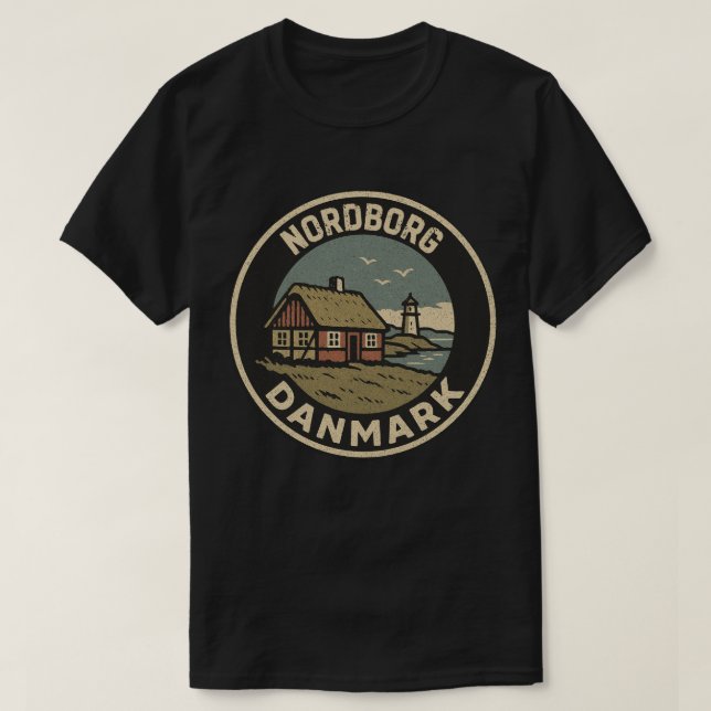 T-shirt Nordborg, Danemark Danmark (Design devant)
