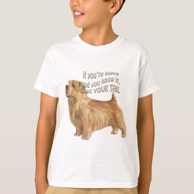 T-shirt norfolk terrier (Devant)