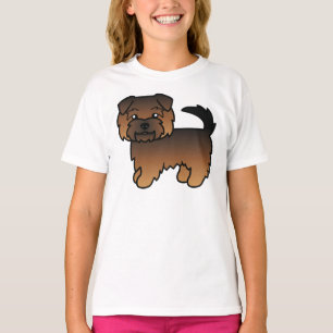 T-shirt Norfolk Terrier Grisonnant Chien de Dessin Animé M