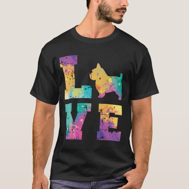 T-shirt Norfolk Terrier Love (Devant)