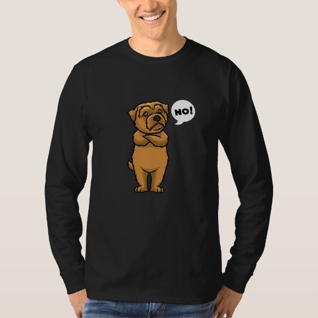 T-shirt Norfolk Terrier têtu (Devant)
