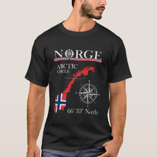 T-shirt Norge Arctic Circle Polaire Nord Norvège Norvégien